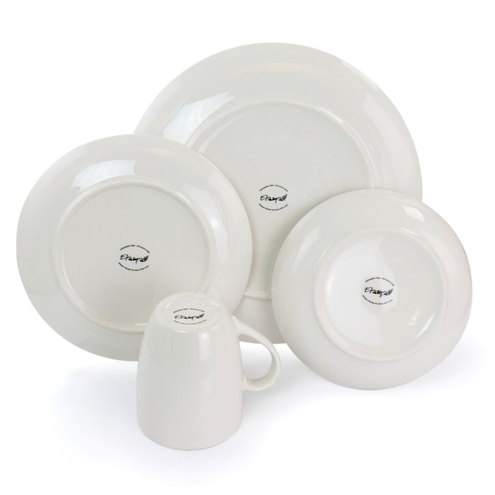 Elama Porcelain China Dinnerware Set Service for 6 & Reviews Wayfair